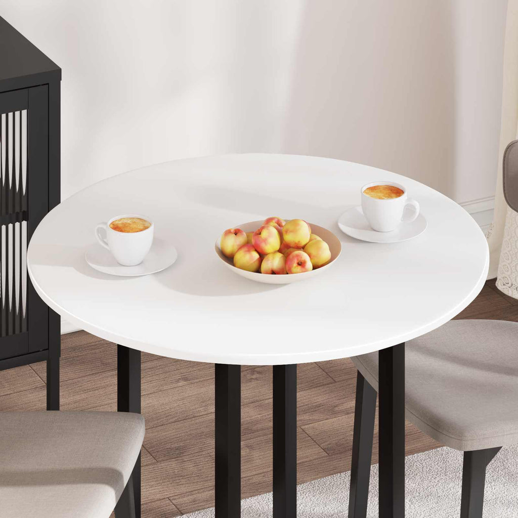 vidaXL Blat stołu Ø 80 x 1,5 cm Okrągły Drewno inżynieryjne Biały
