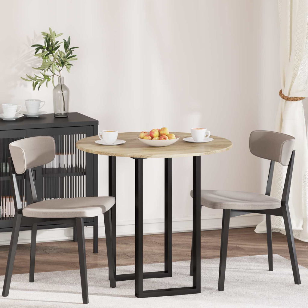 vidaXL Blat stołu Ø 80 x 1,5 cm Okrągły Drewno inżynieryjne dąb Sonoma