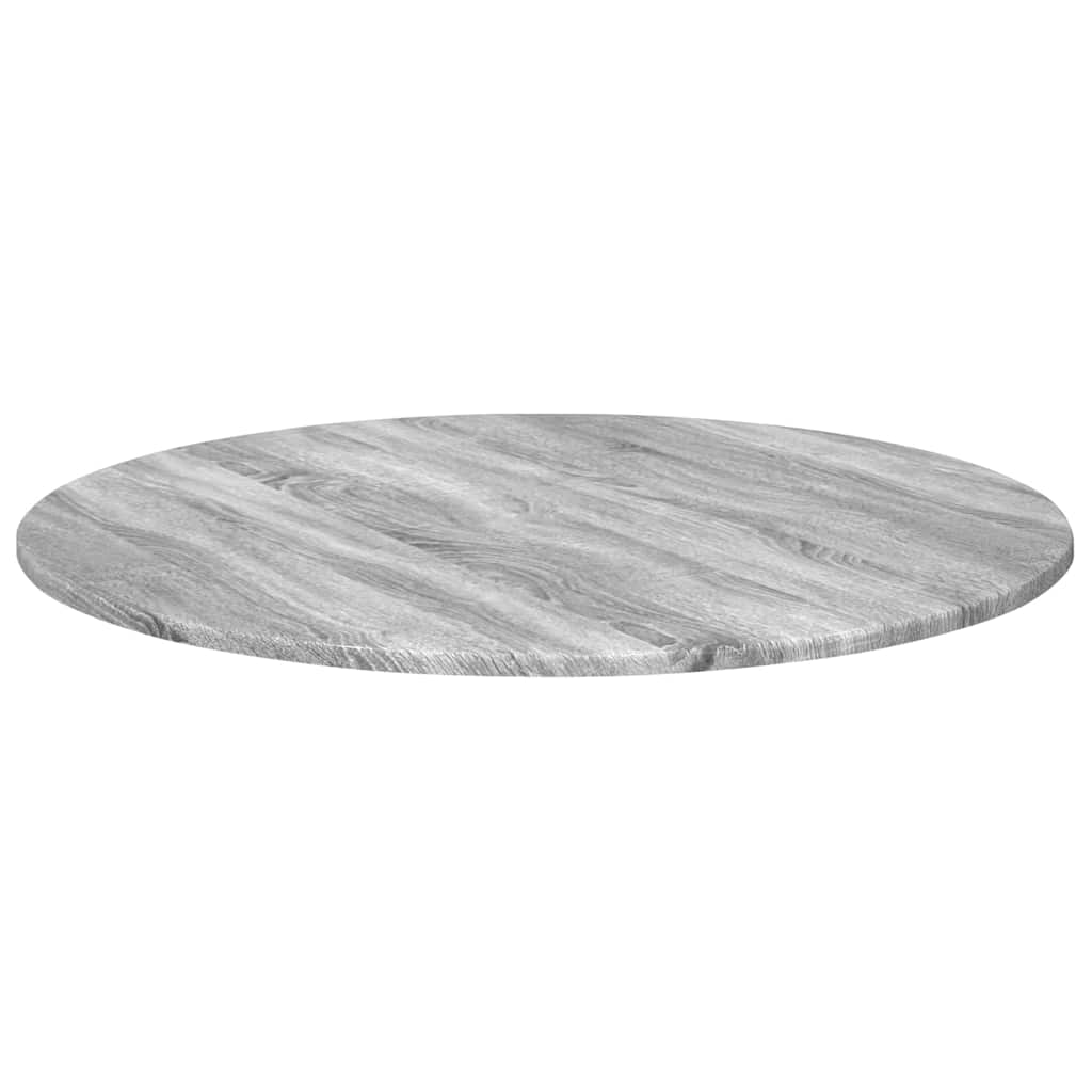 vidaXL Blat stołu Szary dąb sonoma Ø 80 x 1,5 cm