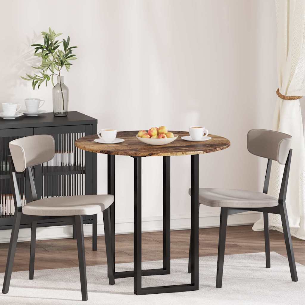 vidaXL Blat stołu Stare drewno Ø 80 x 1,5 cm Materiał drewnopochodny