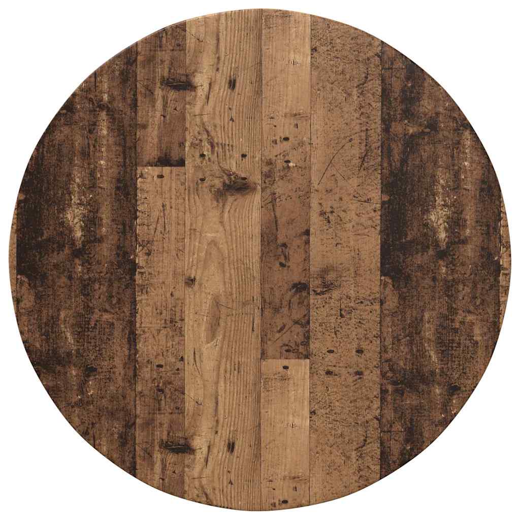 vidaXL Blat stołu Stare drewno Ø 80 x 1,5 cm Materiał drewnopochodny