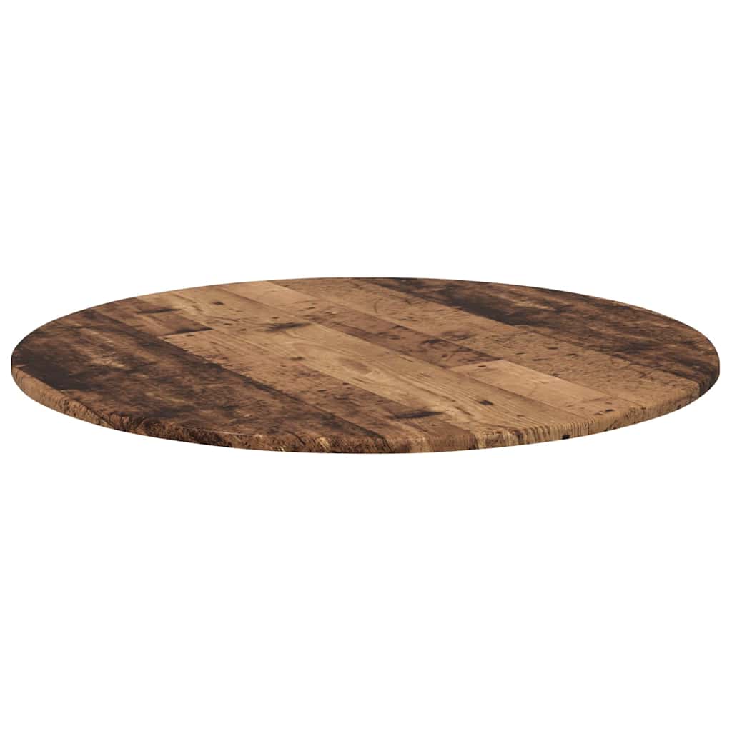 vidaXL Blat stołu Stare drewno Ø 80 x 1,5 cm Materiał drewnopochodny