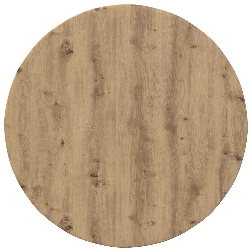 vidaXL Blat stołu dąb artisan Ø 80 x 1,5 cm Materiał drewnopochodny