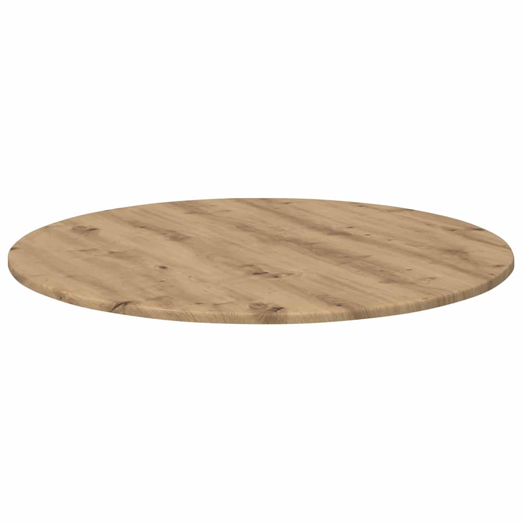 vidaXL Blat stołu dąb artisan Ø 80 x 1,5 cm Materiał drewnopochodny