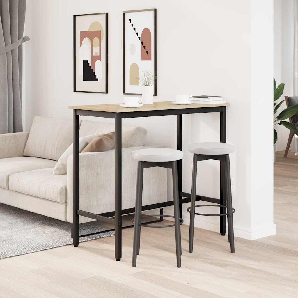 vidaXL stół Dąb Sonoma 100 x 50 x 90,5 cm Drewno inżynieryjne i stal