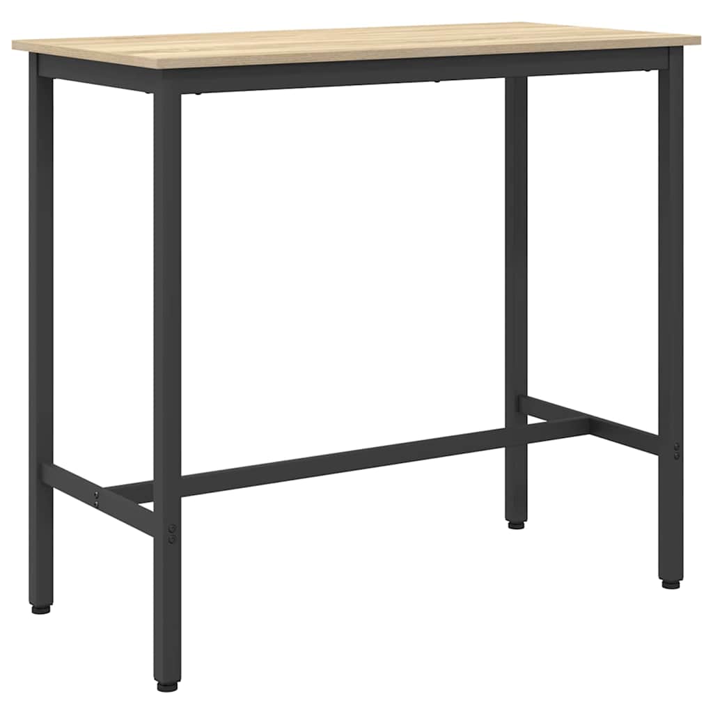 vidaXL stół Dąb Sonoma 100 x 50 x 90,5 cm Drewno inżynieryjne i stal