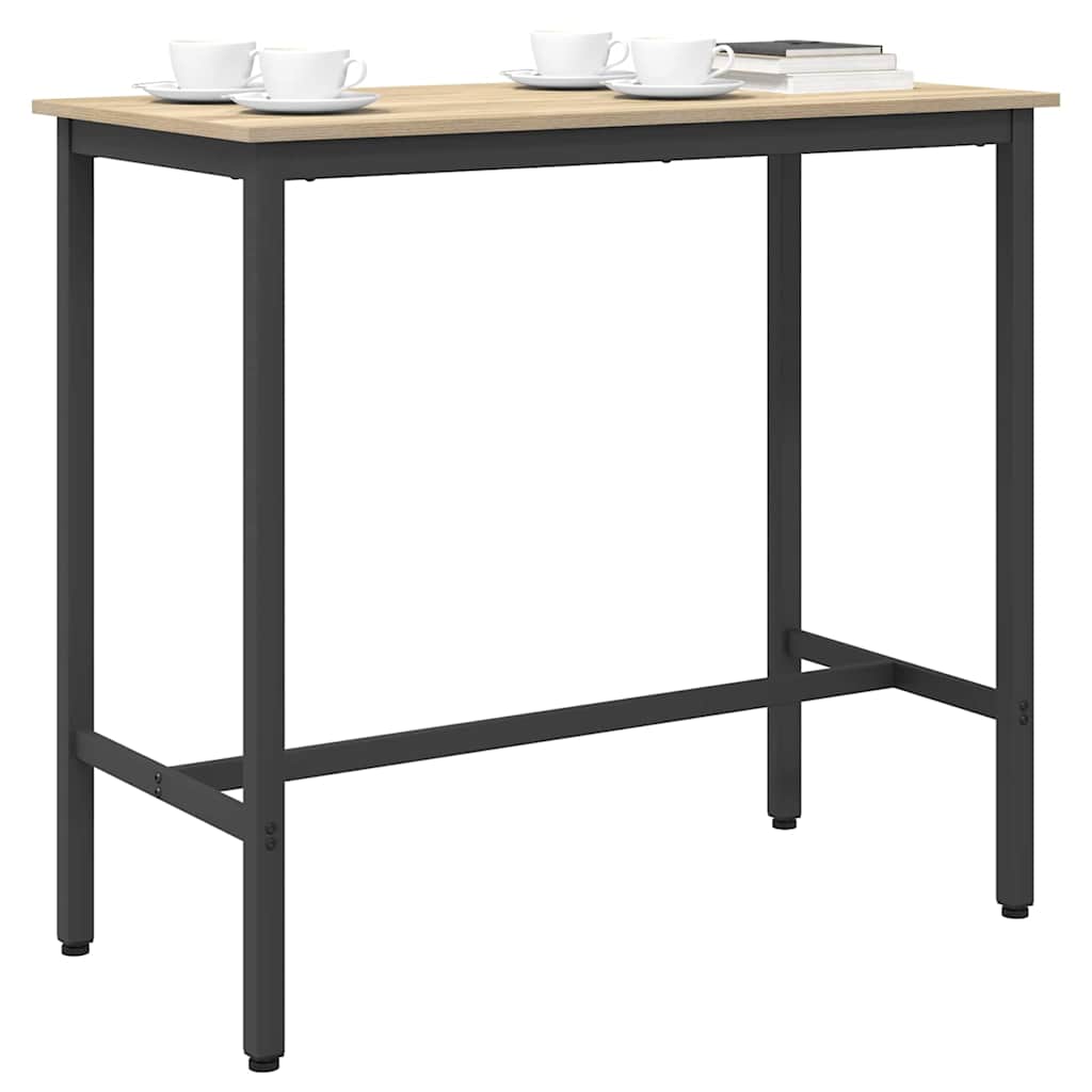 vidaXL stół Dąb Sonoma 100 x 50 x 90,5 cm Drewno inżynieryjne i stal