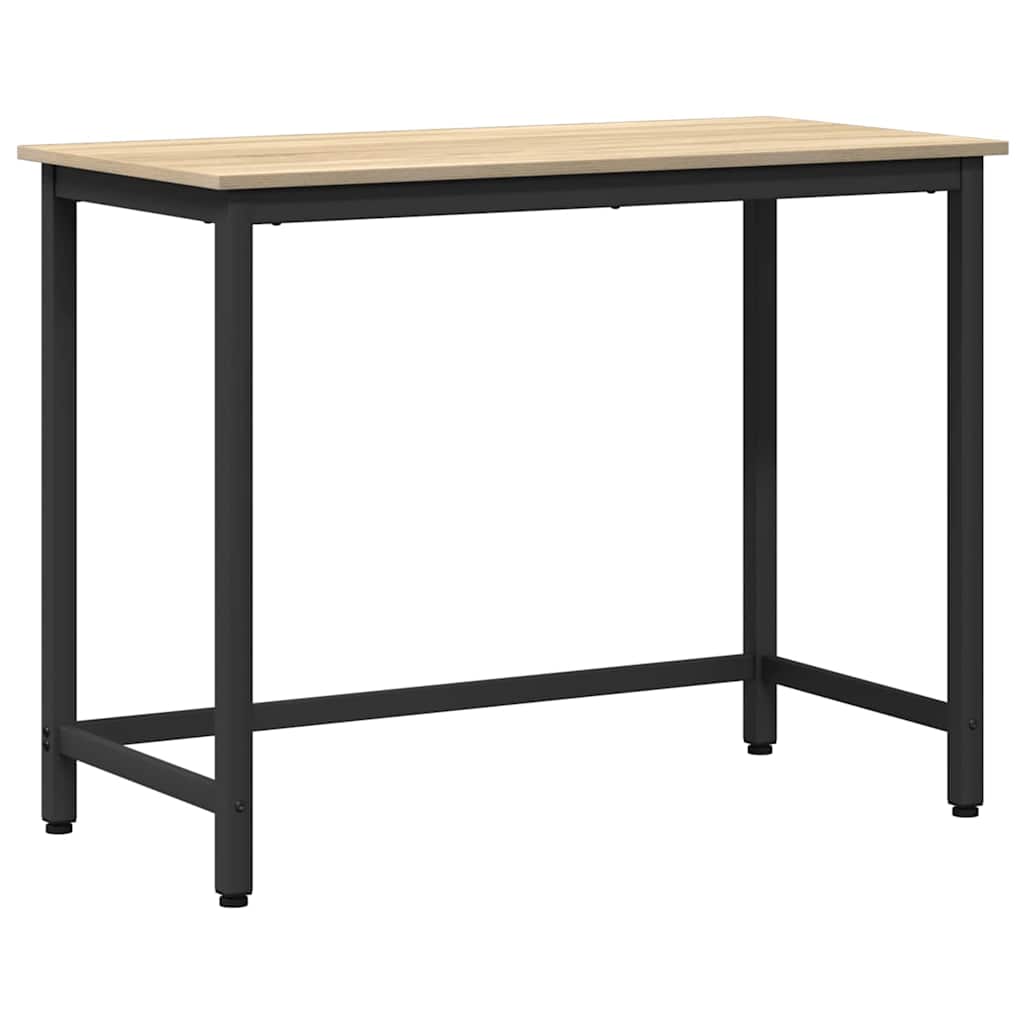 vidaXL stół Dąb Sonoma 80 x 50 x 76,5 cm Drewno inżynieryjne i stal