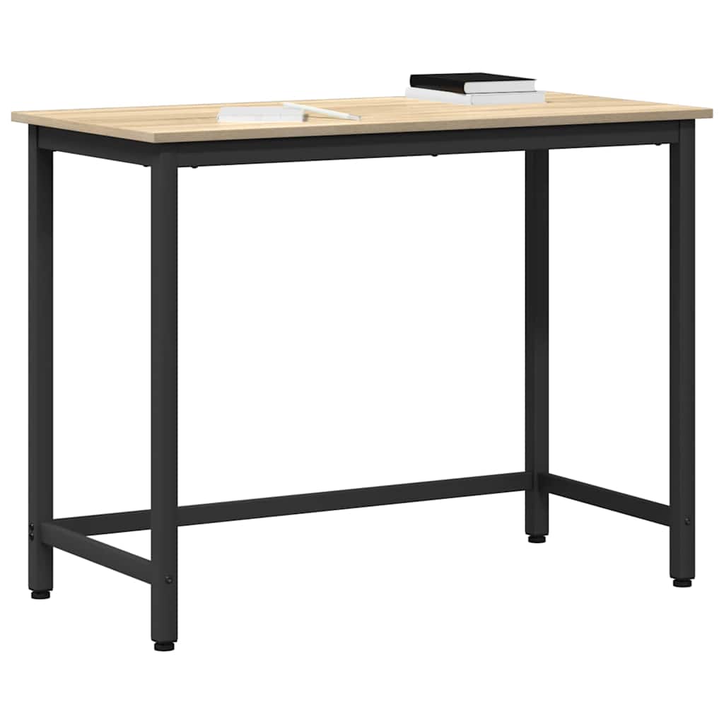 vidaXL stół Dąb Sonoma 80 x 50 x 76,5 cm Drewno inżynieryjne i stal