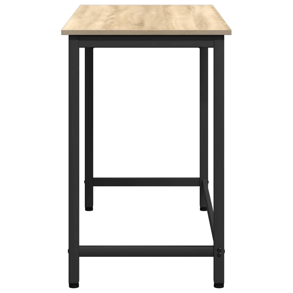 vidaXL stół Dąb Sonoma 80 x 50 x 76,5 cm Drewno inżynieryjne i stal