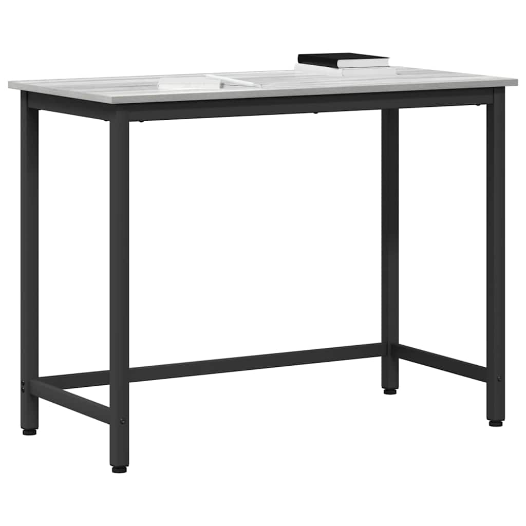 vidaXL stół Szary Sonoma 80 x 50 x 76,5 cm Drewno inżynieryjne i stal