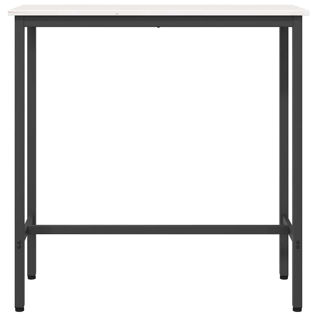 vidaXL stół Biały 100 x 40 x 101 cm Drewno inżynieryjne i stal