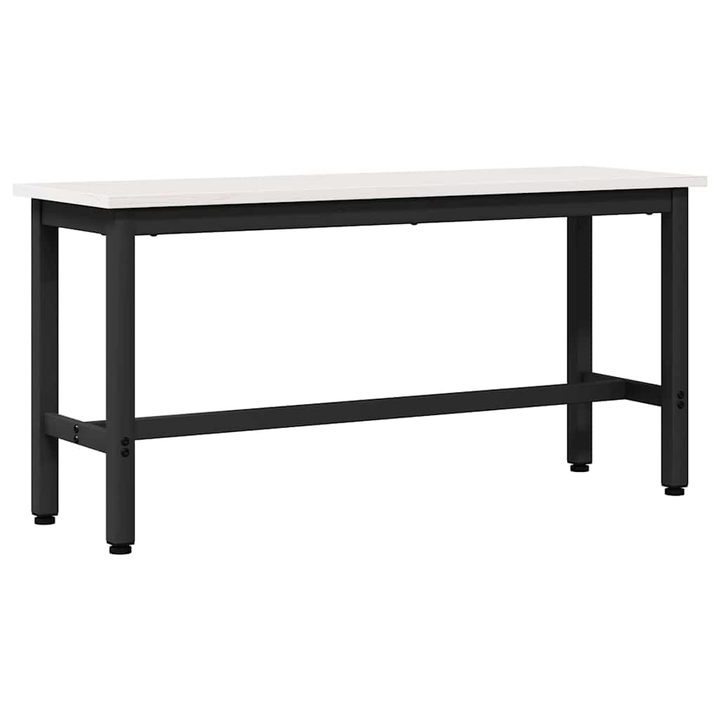 vidaXL Ławka jadalniana 2 pcs Biały 100 x 32,5 x 49 cm
