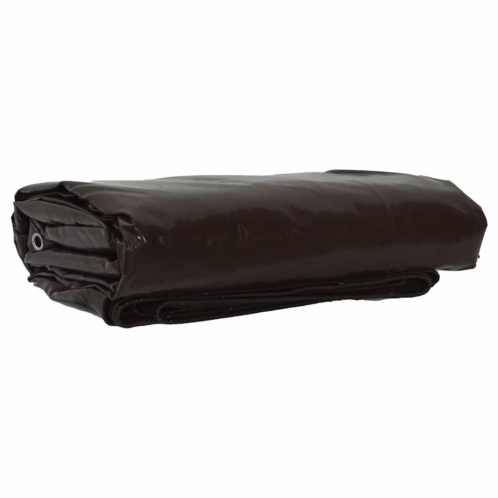 vidaXL Plandeka 650g / m² Brązowy 3 x 5 m Płótno z powłoką PVC