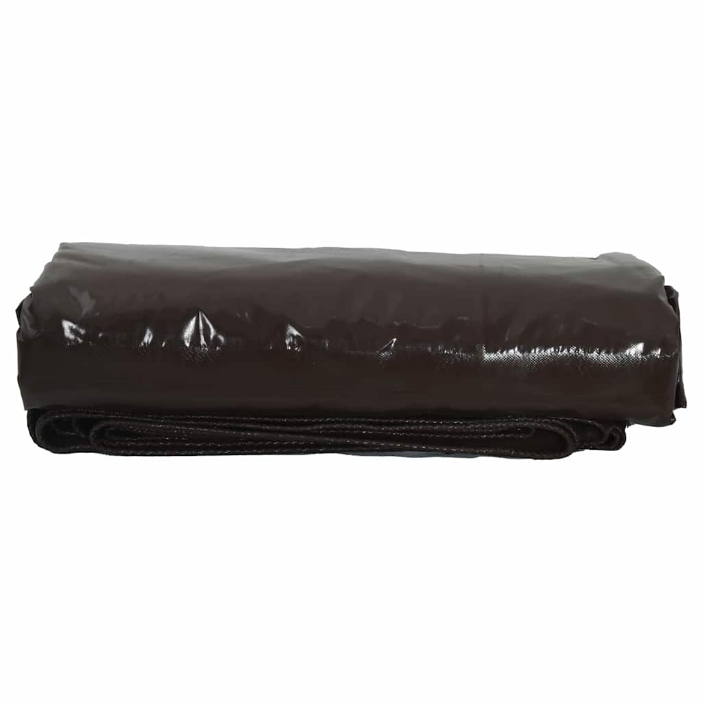 vidaXL Plandeka 650g / m² Brązowy 6 x 8 m Płótno z powłoką PVC