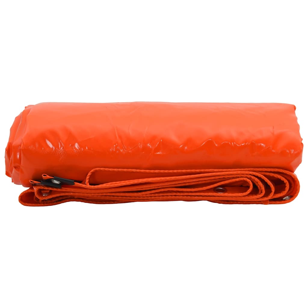 vidaXL Plandeka 650g / m² Pomarańczowy 3 x 5 m Płótno z powłoką PVC