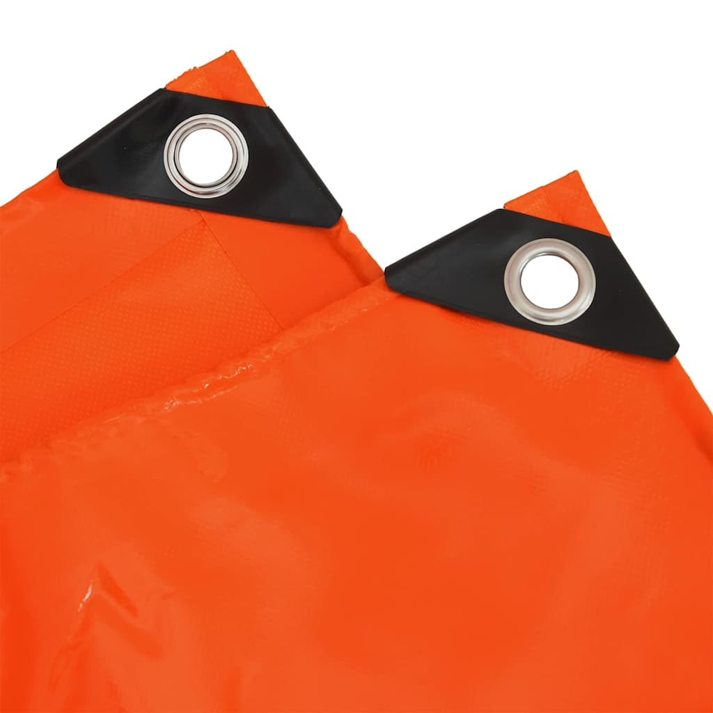 vidaXL Plandeka 650g / m² Pomarańczowy 3 x 6 m Płótno z powłoką PVC