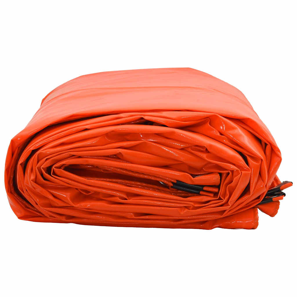 vidaXL Plandeka 650g / m² Pomarańczowy 3,5 x 5 m Płótno z powłoką PVC