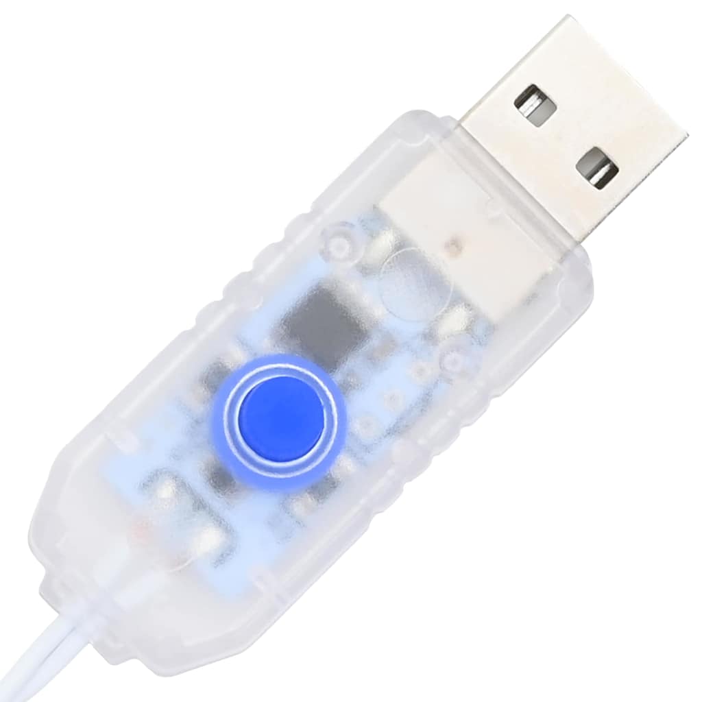 vidaXL Sztuczna choinka z 100 diodami LED z podstawą Biały 150 cm PVC