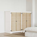vidaXL Drzwi do szafki z drzwiami 4 pcs Naturalny 110 x 2,1 x 39,5 cm