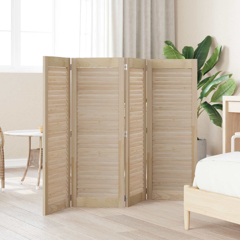 vidaXL Drzwi do szafki z drzwiami 4 pcs Naturalny 110 x 2,1 x 39,5 cm