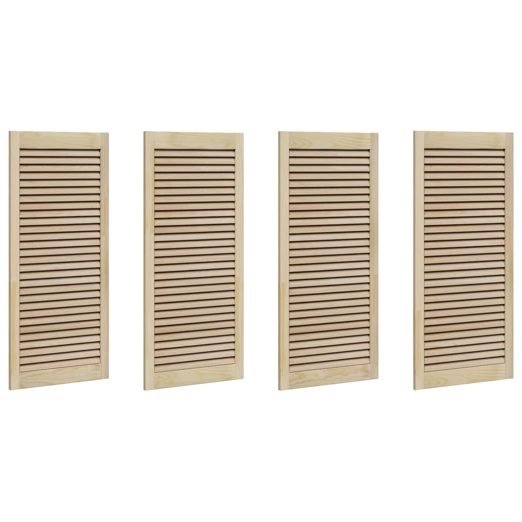 vidaXL Drzwi do szafki z drzwiami 4 pcs Naturalny 49,5 x 2,1 x 110 cm