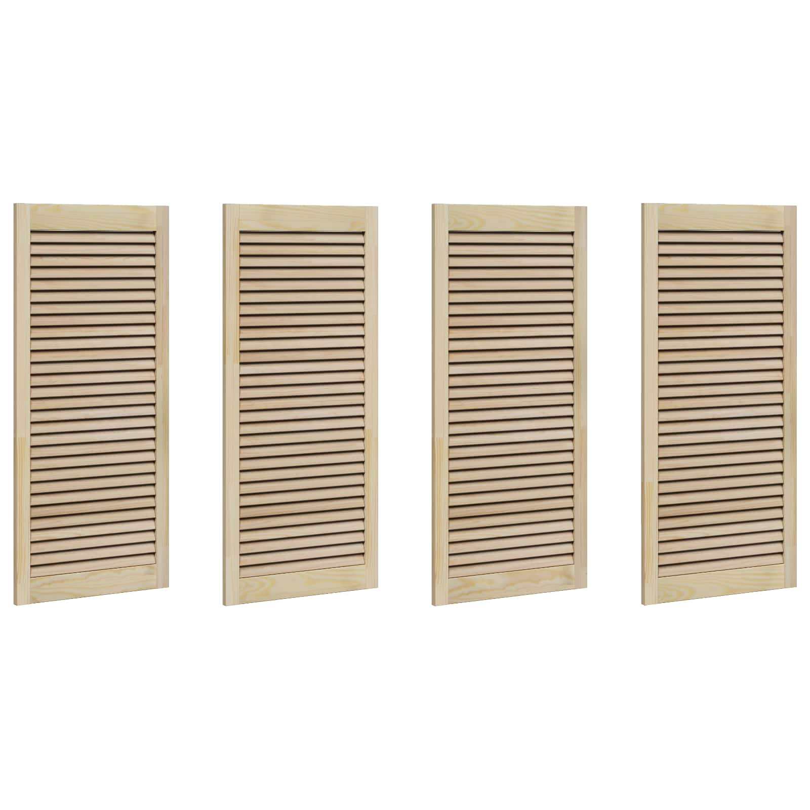 vidaXL Drzwi do szafki z drzwiami 4 pcs Naturalny 49,5 x 2,1 x 110 cm