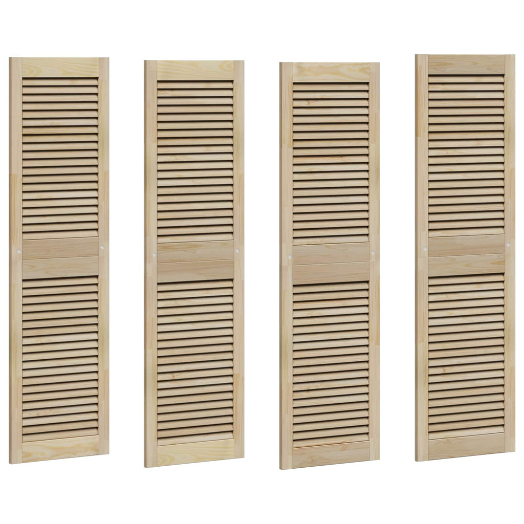 vidaXL Drzwi do szafki 4 pcs Naturalny 140,5 x 2,1 x 39,5 cm