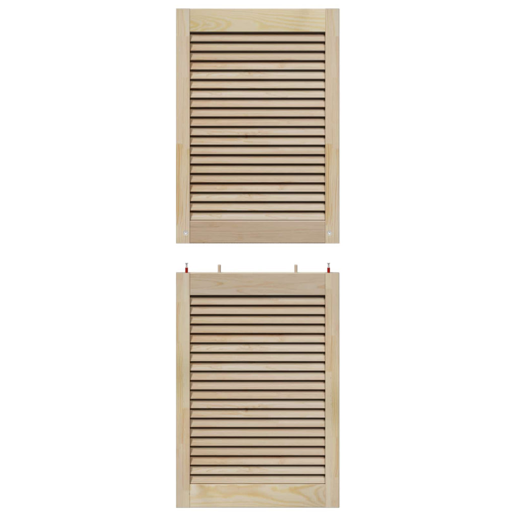vidaXL Drzwi do szafki 4 pcs Naturalny 49,5 x 2,1 x 140,5 cm