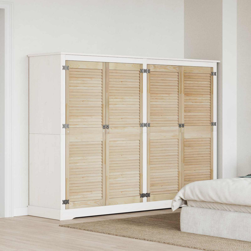 vidaXL Drzwi do szafki 4 pcs Naturalny 49,5 x 2,1 x 140,5 cm