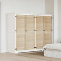 vidaXL Drzwi do szafki 4 pcs Naturalny 49,5 x 2,1 x 140,5 cm