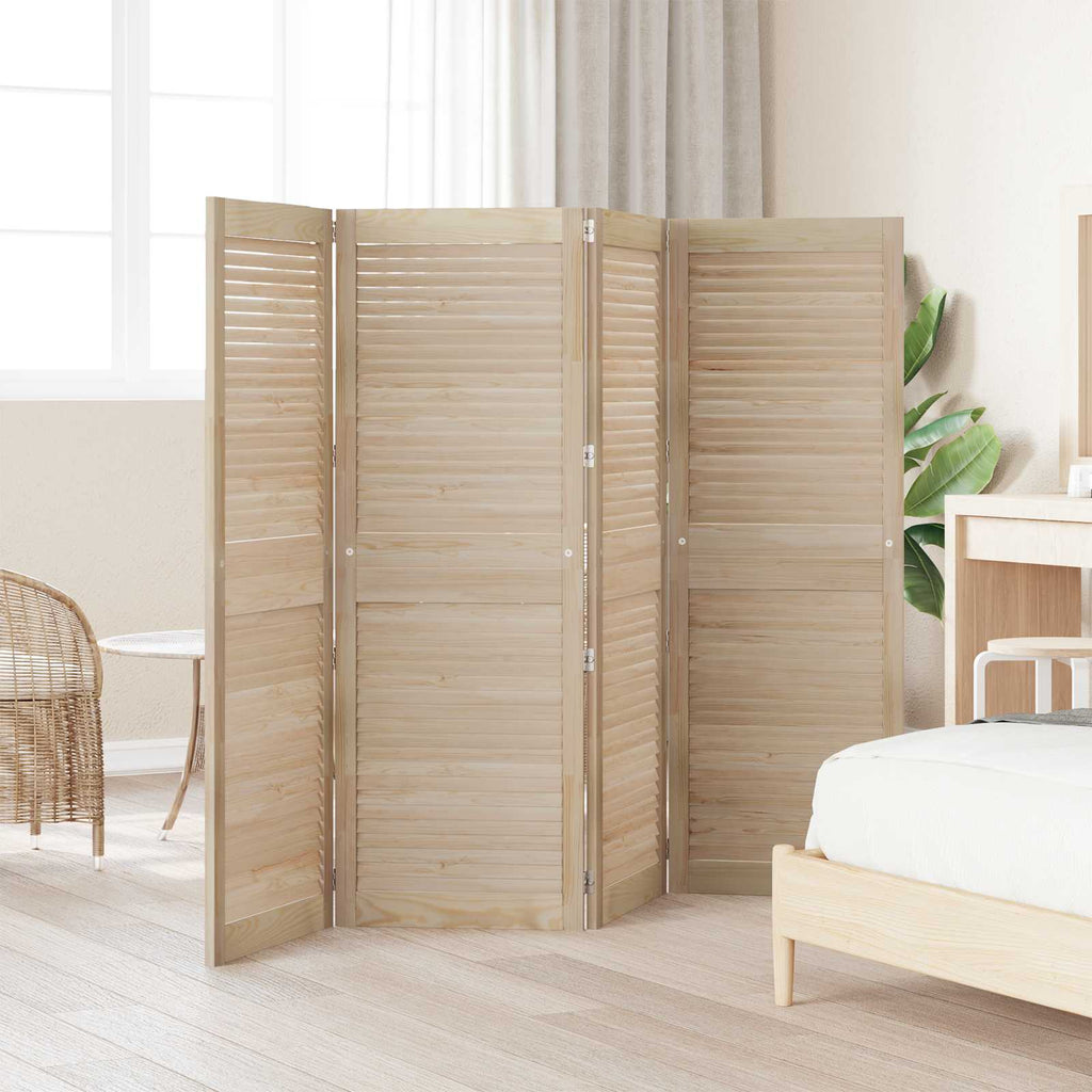 vidaXL Drzwi do szafki 4 pcs Naturalny 49,5 x 2,1 x 140,5 cm