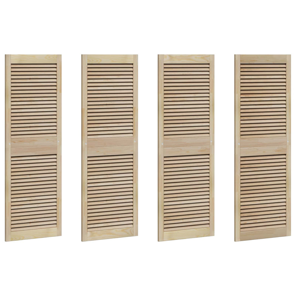 vidaXL Drzwi do szafki 4 pcs Naturalny 49,5 x 2,1 x 140,5 cm