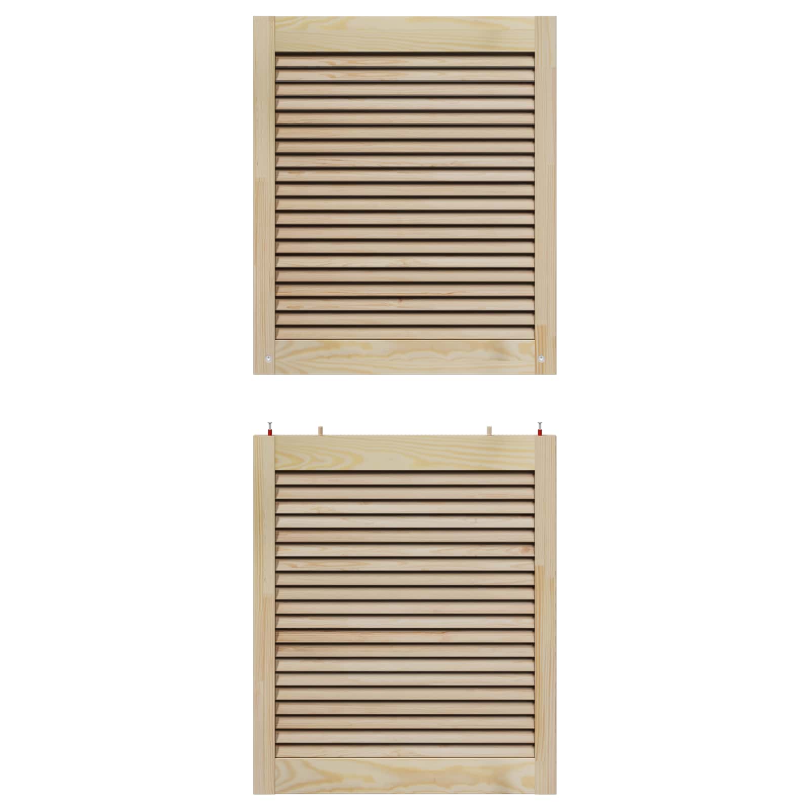 vidaXL Drzwi do szafki 4 pcs Naturalny 140,5 x 2,1 x 59,5 cm