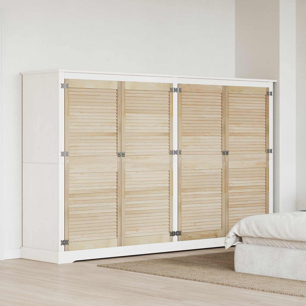 vidaXL Drzwi do szafki 4 pcs Naturalny 140,5 x 2,1 x 59,5 cm