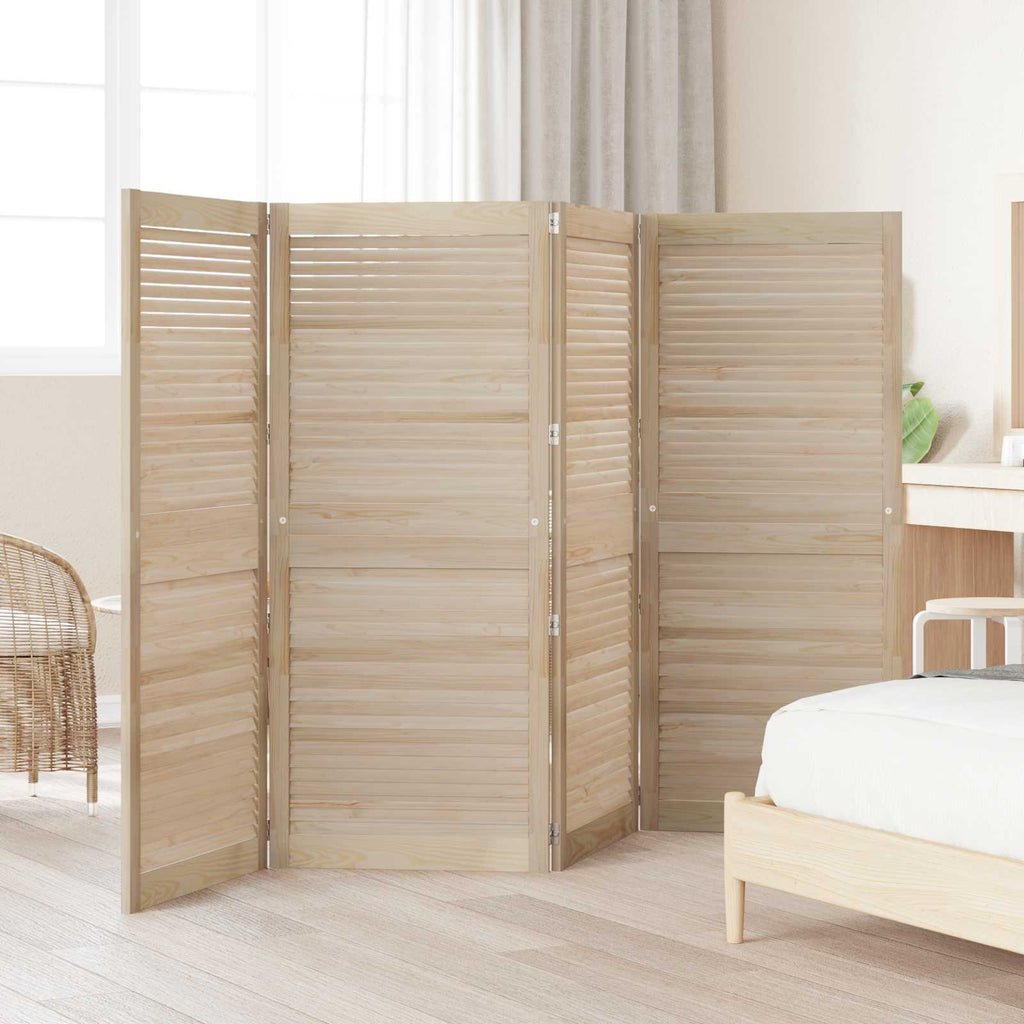 vidaXL Drzwi do szafki 4 pcs Naturalny 140,5 x 2,1 x 59,5 cm