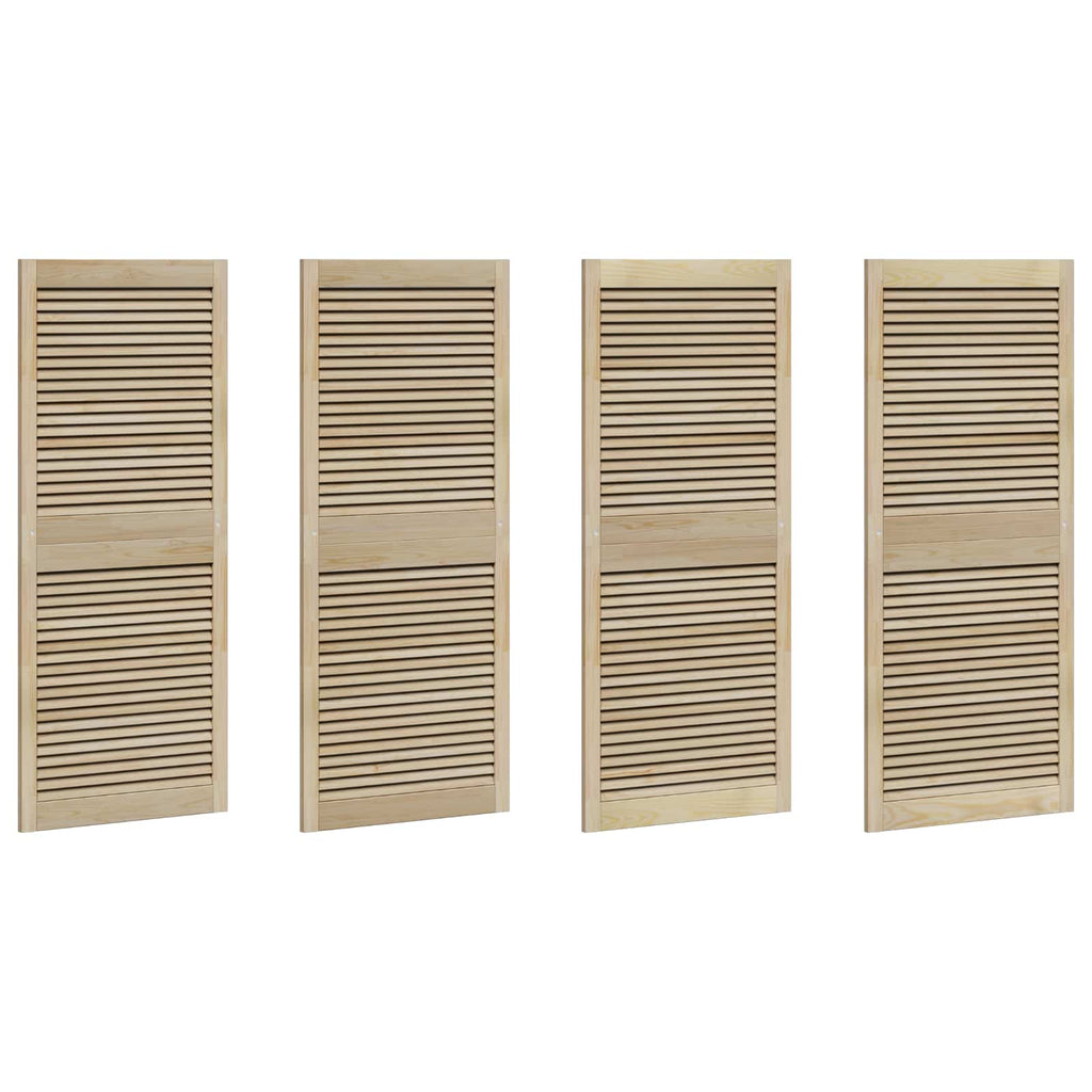 vidaXL Drzwi do szafki 4 pcs Naturalny 140,5 x 2,1 x 59,5 cm