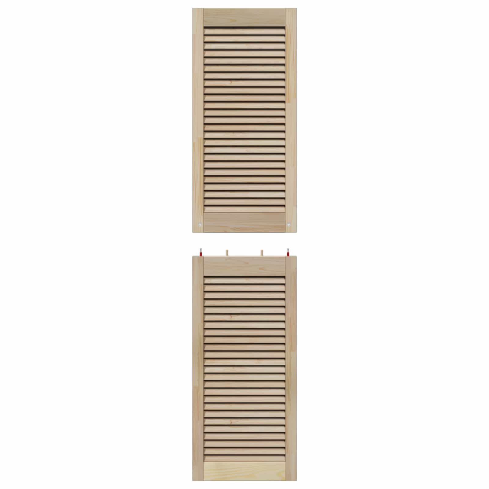 vidaXL Drzwi do szafki z drzwiami 4 pcs Naturalny 170 x 2,1 x 39,5 cm