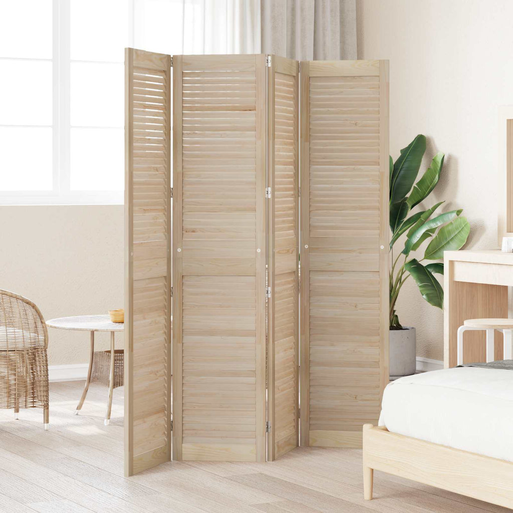 vidaXL Drzwi do szafki z drzwiami 4 pcs Naturalny 170 x 2,1 x 39,5 cm