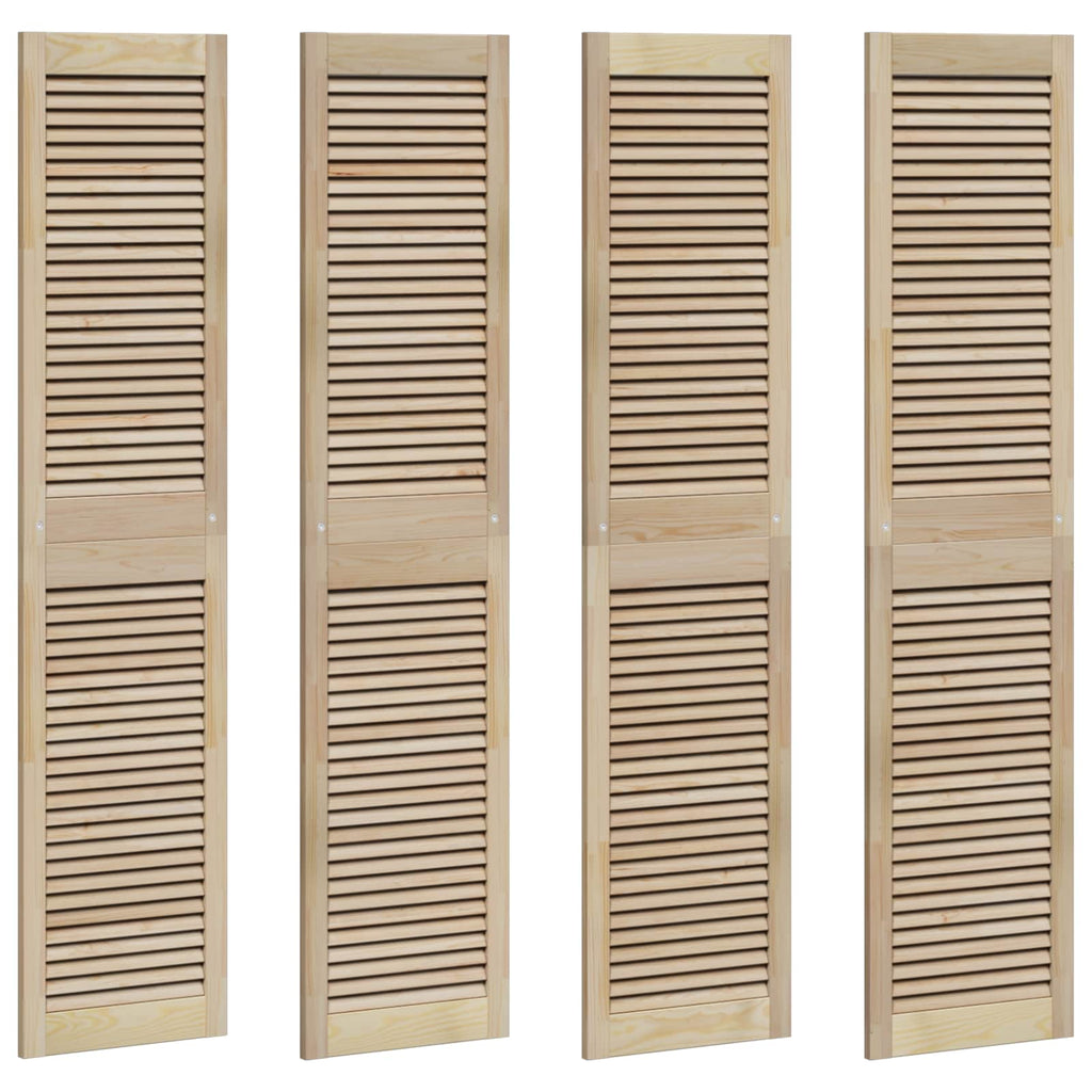 vidaXL Drzwi do szafki z drzwiami 4 pcs Naturalny 170 x 2,1 x 39,5 cm