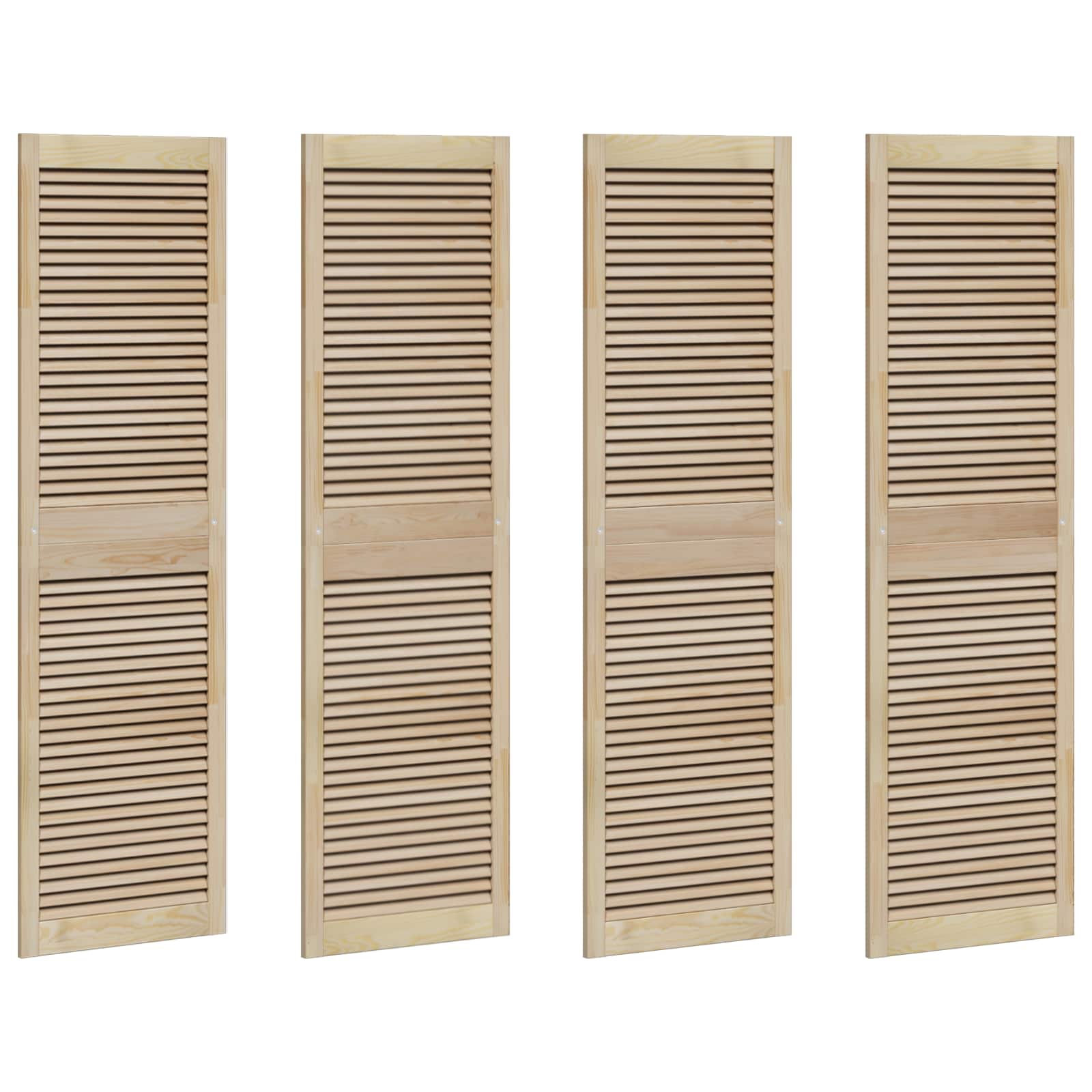 vidaXL Drzwi do szafki z drzwiami 4 pcs Naturalny 170 x 2,1 x 49,5 cm