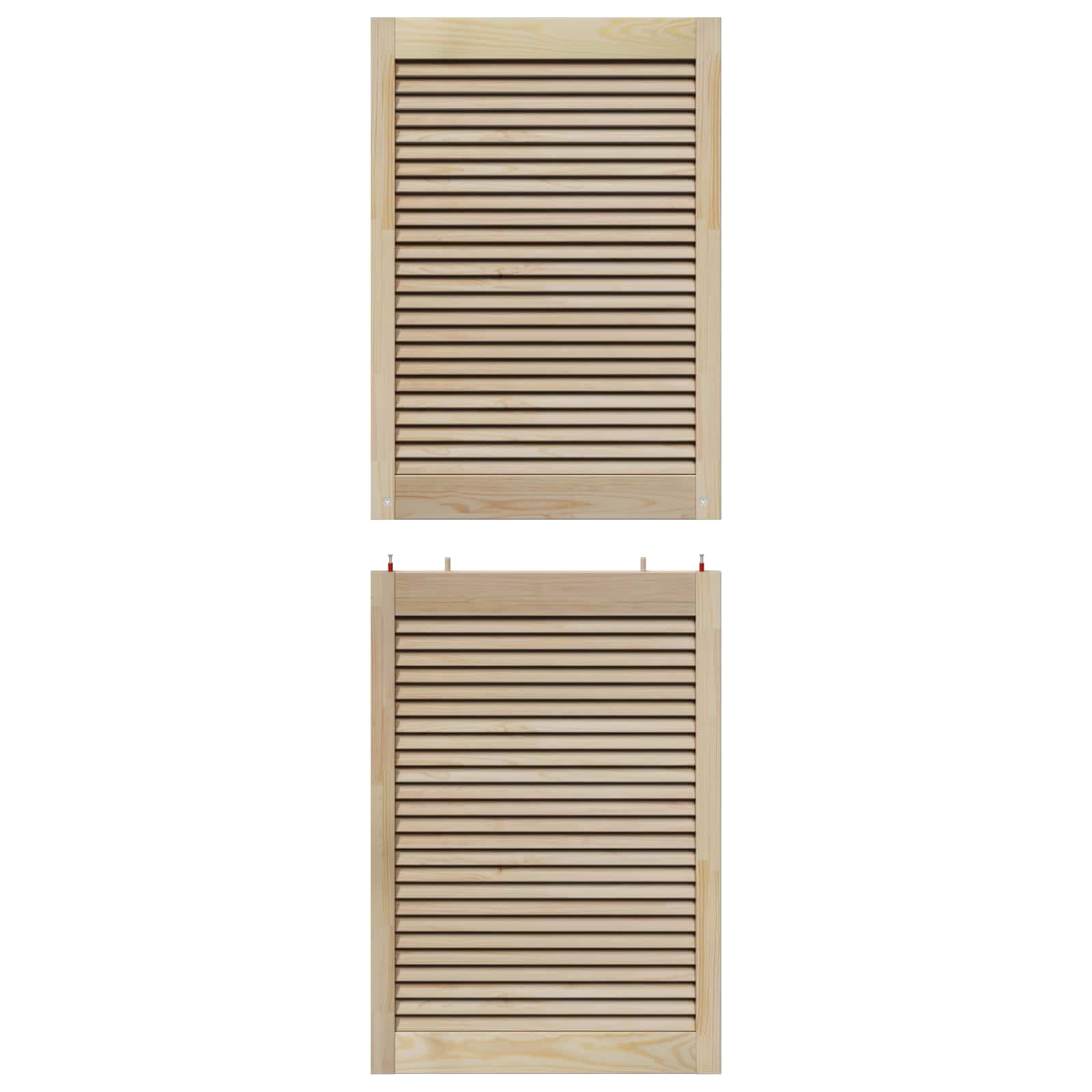 vidaXL Drzwi do szafki z drzwiami 4 pcs Naturalny 170 x 2,1 x 59,5 cm