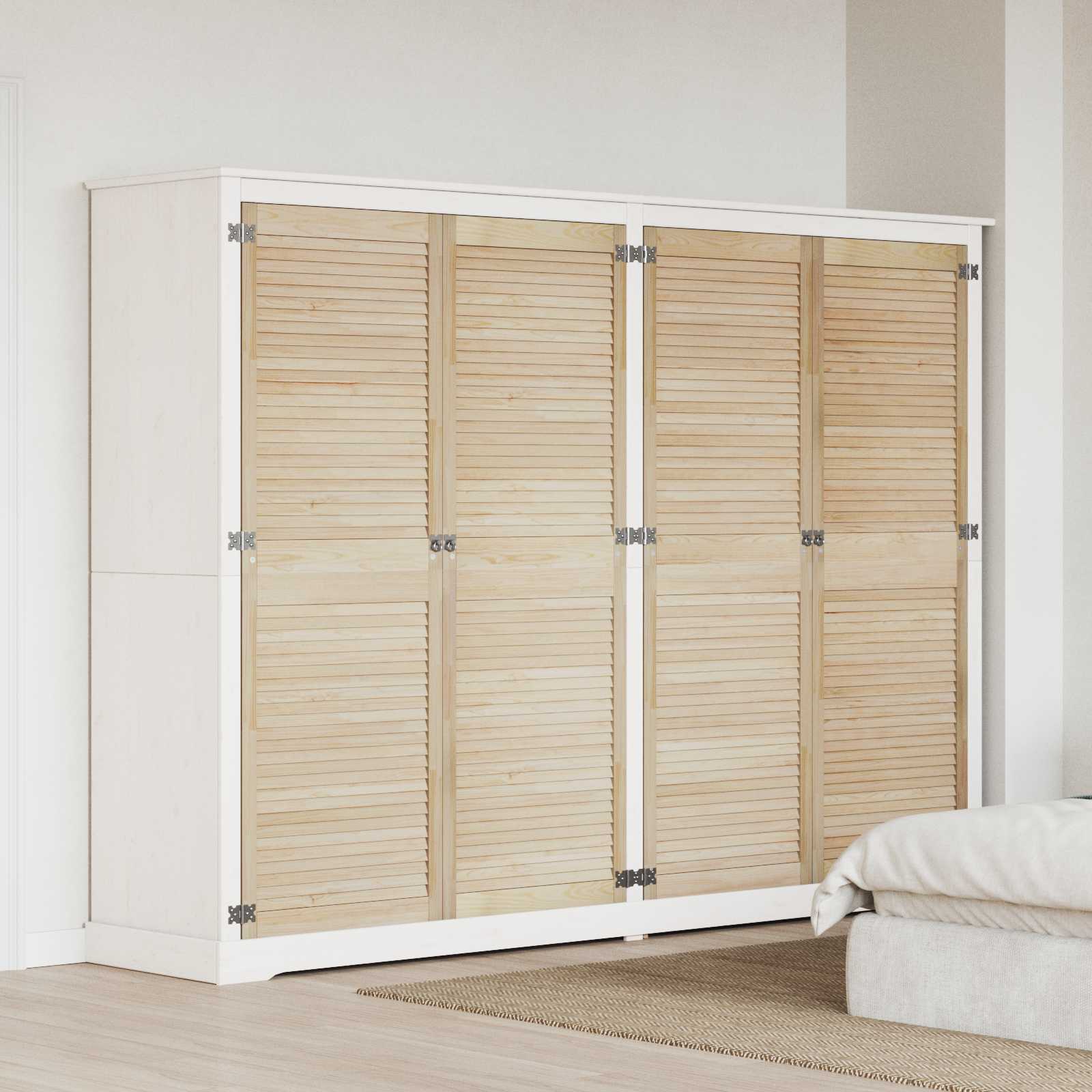 vidaXL Drzwi do szafki z drzwiami 4 pcs Naturalny 170 x 2,1 x 59,5 cm