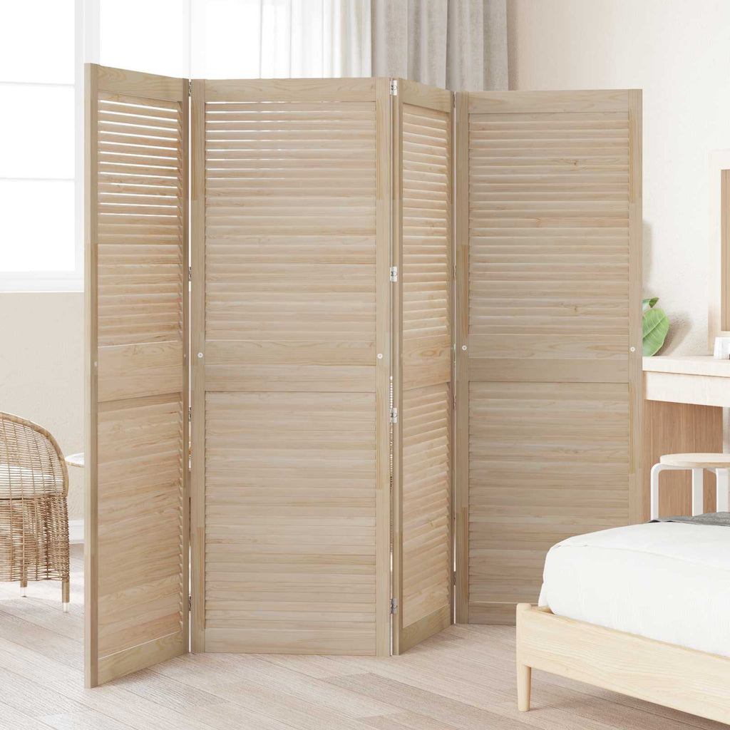 vidaXL Drzwi do szafki z drzwiami 4 pcs Naturalny 170 x 2,1 x 59,5 cm