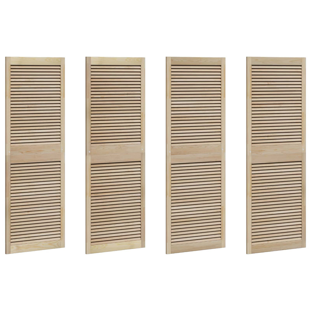vidaXL Drzwi do szafki z drzwiami 4 pcs Naturalny 170 x 2,1 x 59,5 cm