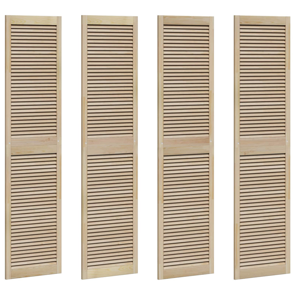 vidaXL Drzwi do szafki z drzwiami 4 pcs Naturalny 201 x 2,1 x 49,5 cm