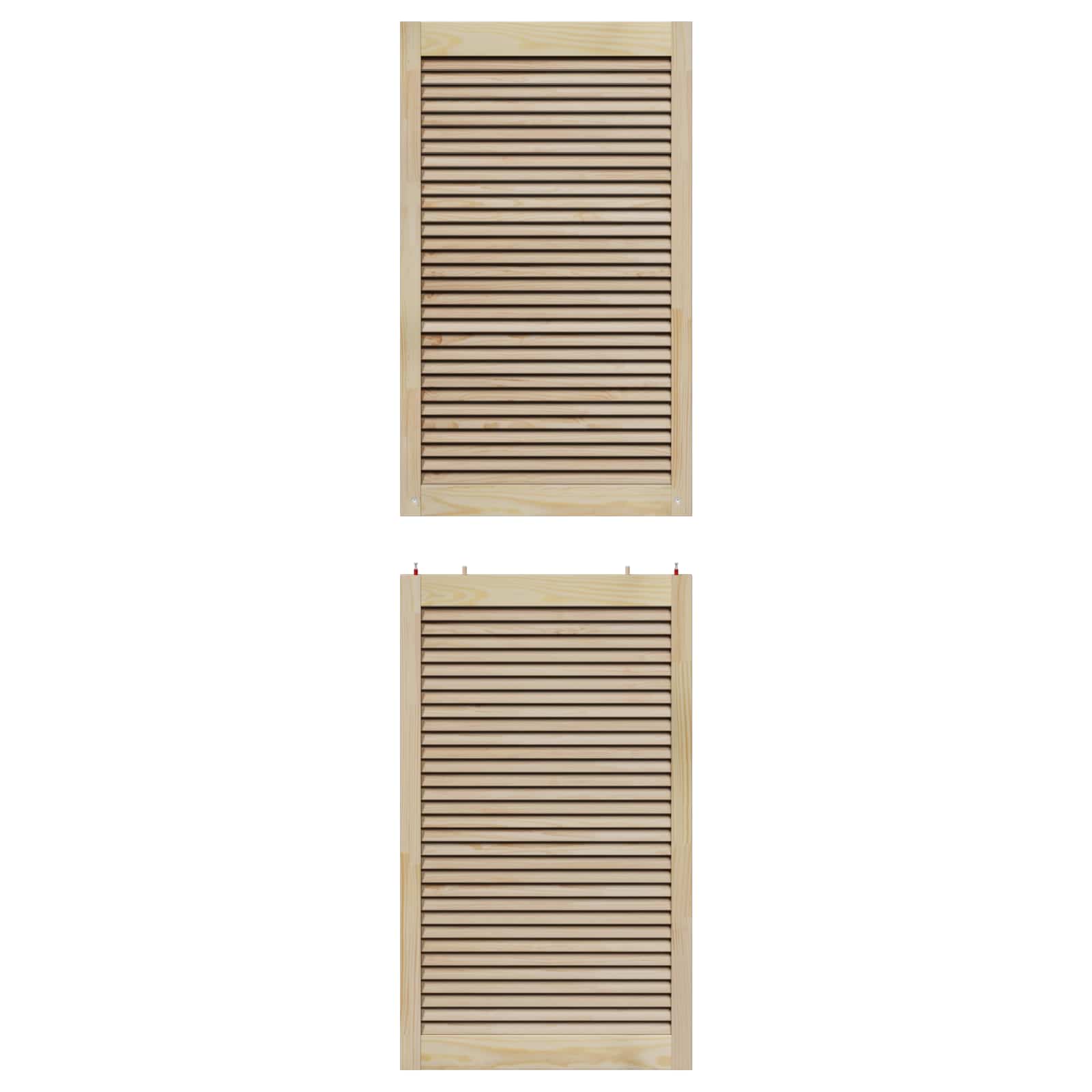 vidaXL Drzwi do szafki z drzwiami 4 pcs Naturalny 201 x 2,1 x 59,5 cm