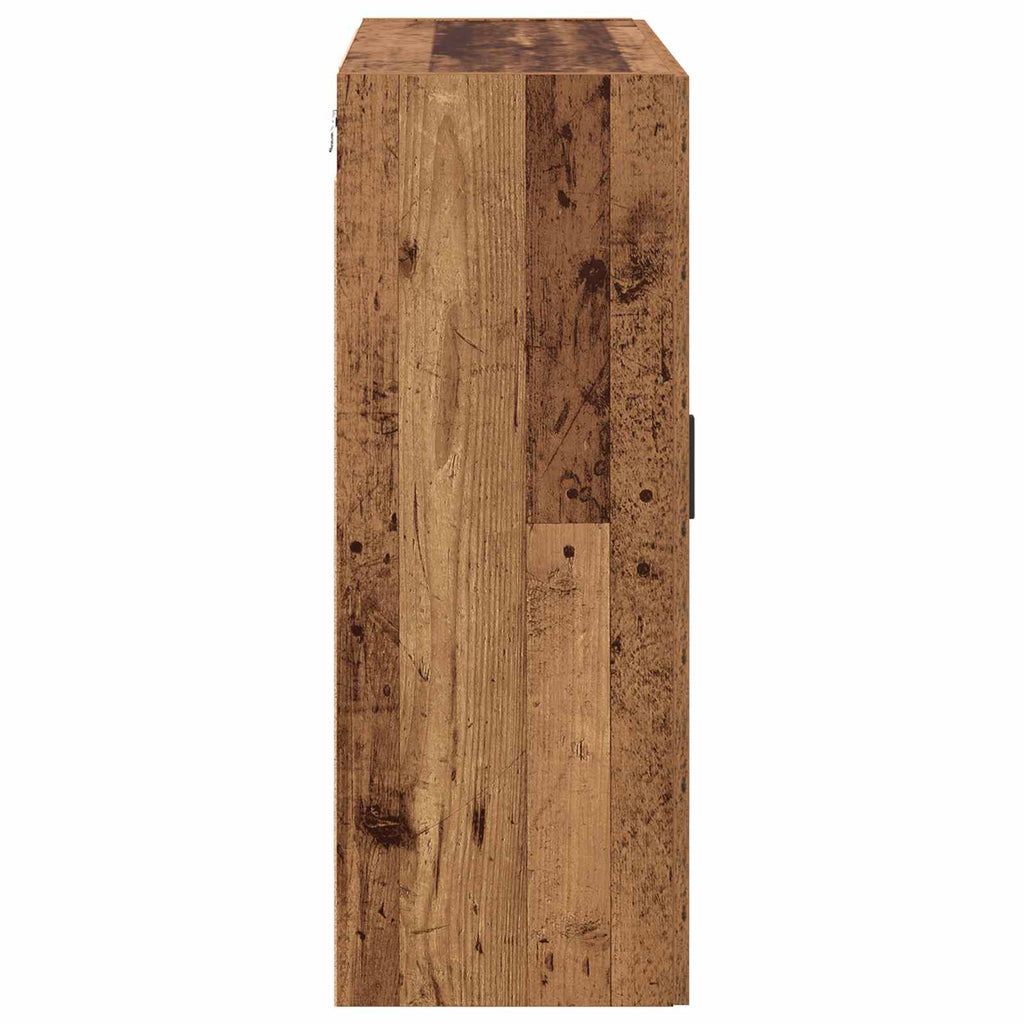 vidaXL Szafka ścienna 2 pcs Stare drewno 69,5 x 34 x 90 cm