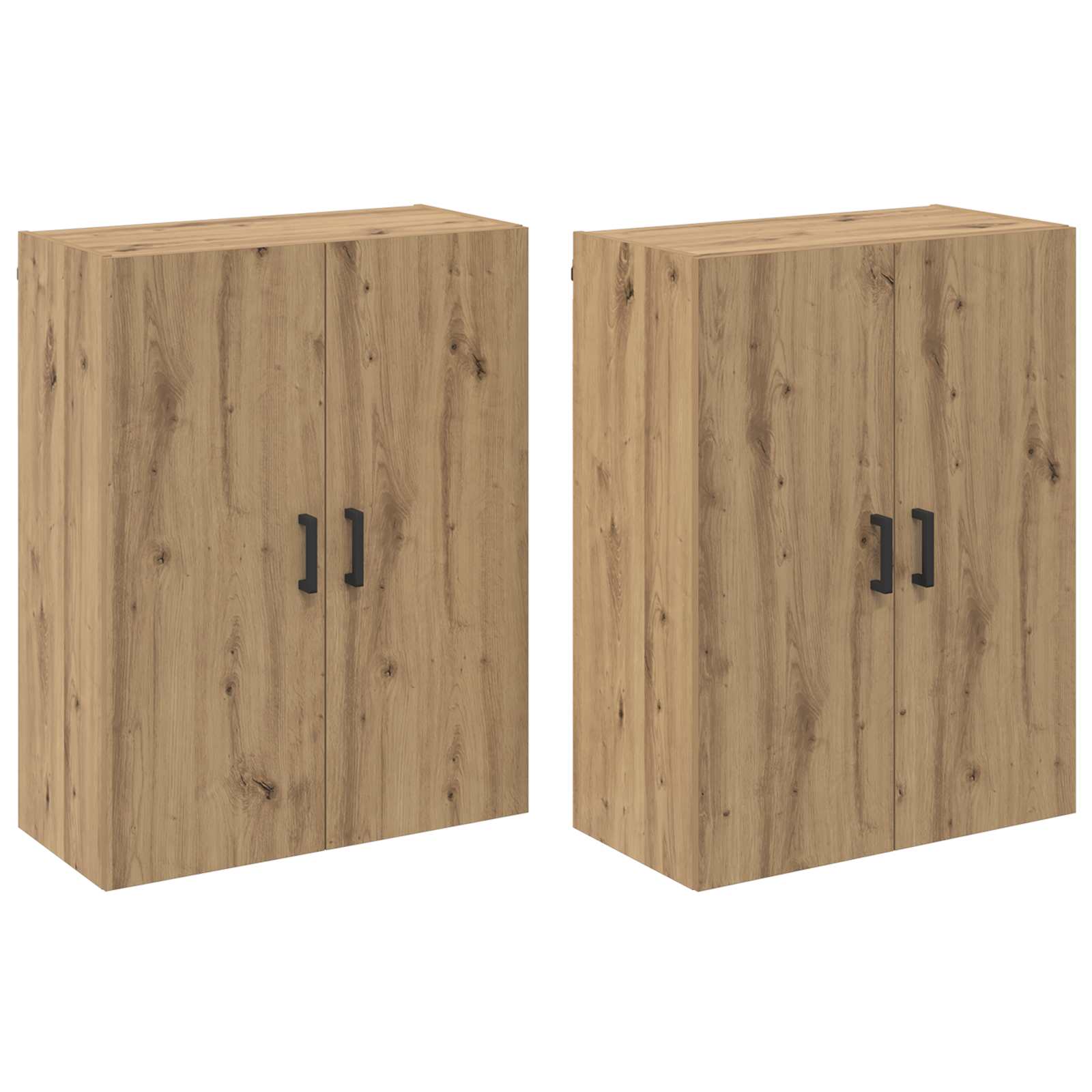 vidaXL Szafka ścienna 2 pcs Dąb rzemieślniczy 69,5 x 34 x 90 cm