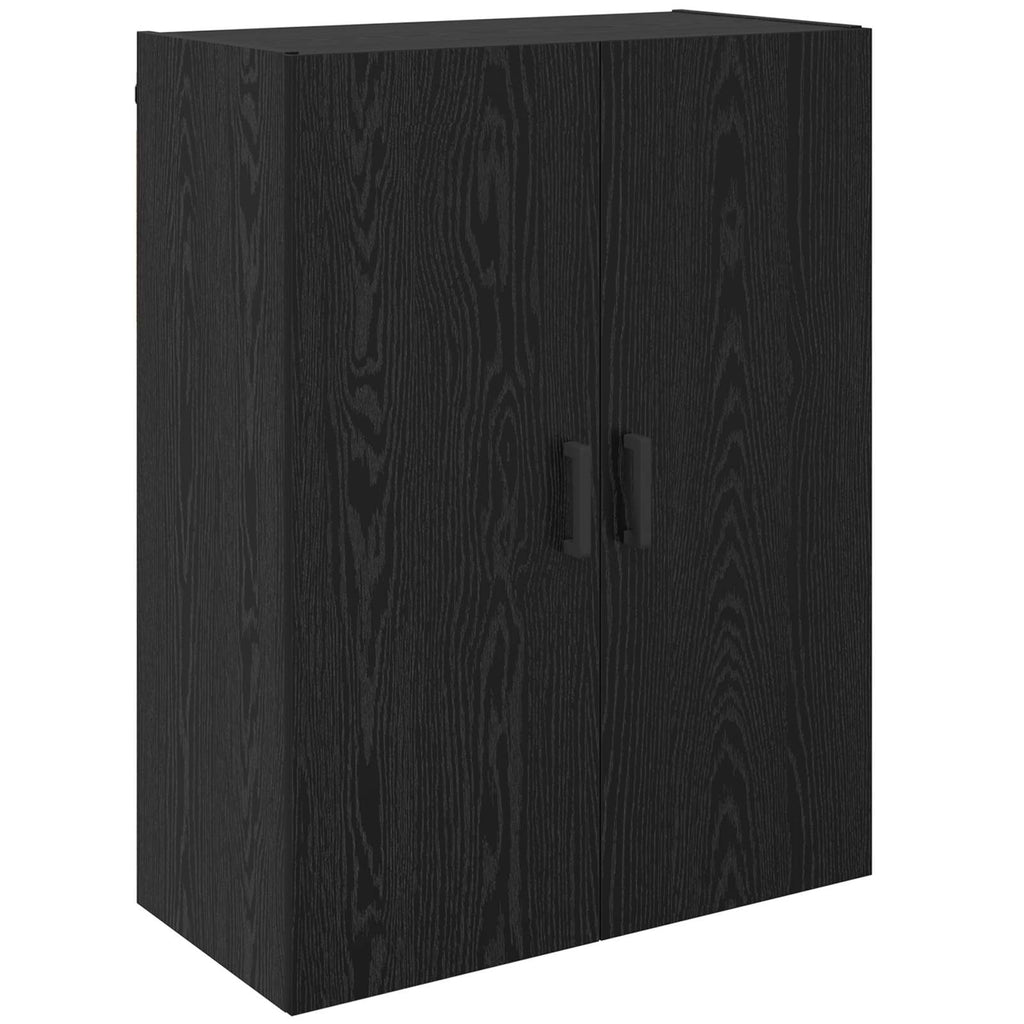 vidaXL Szafka ścienna 2 pcs Czarny Dąb 69,5 x 34 x 90 cm